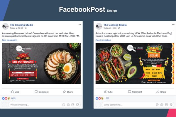 The Cooking Studio - Social Media Posts